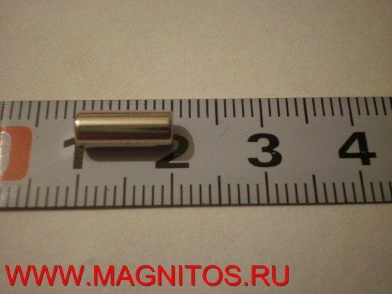 Неодимовый магнит пруток П-04-08-G-DN 